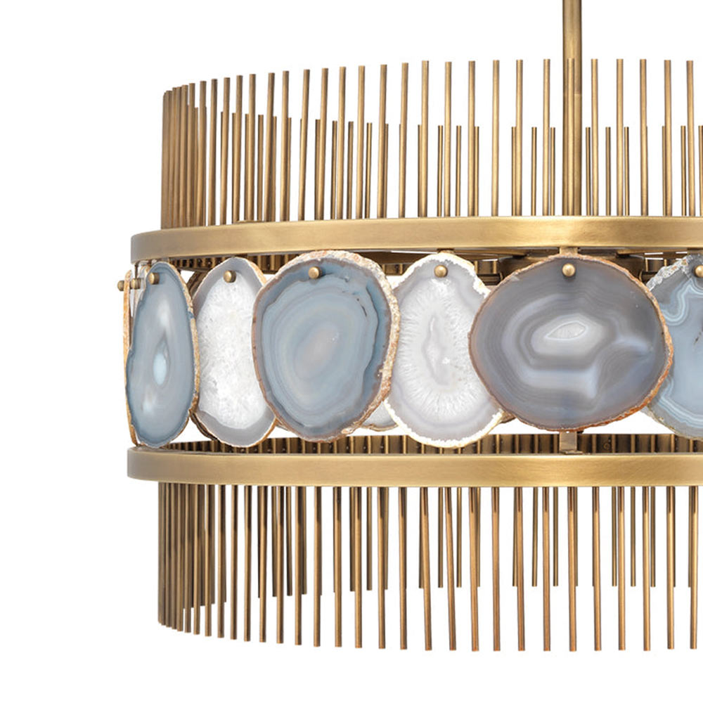 Upsala Agate Chandelier in Detail.