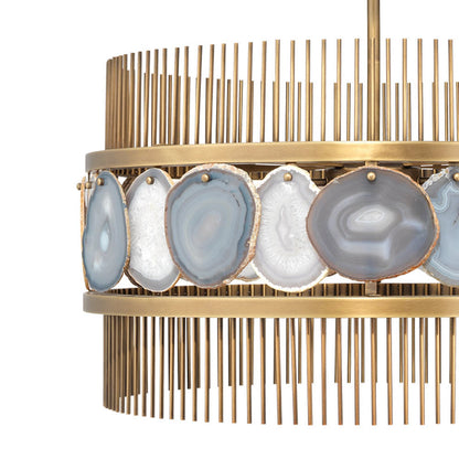 Upsala Agate Chandelier in Detail.
