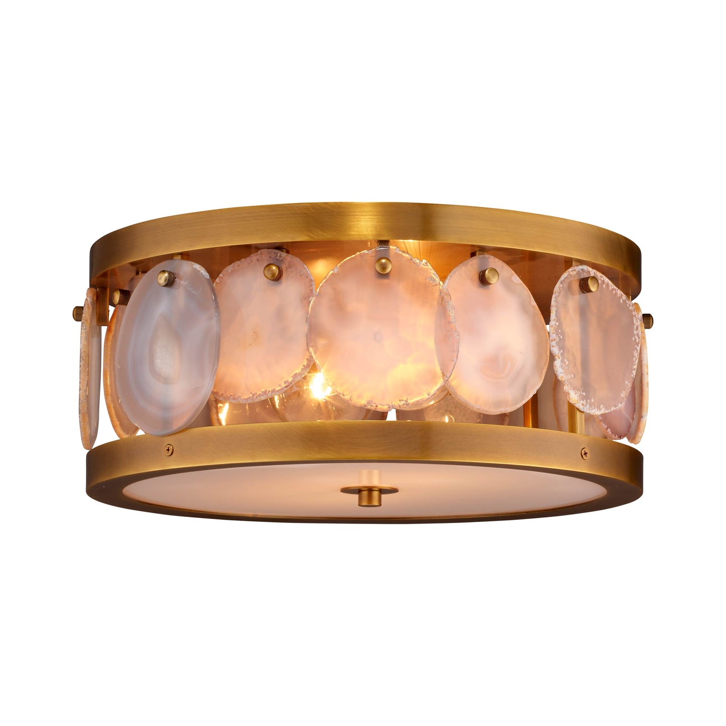 Upsala Agate Flush Mount Ceiling Light in Detail.