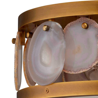 Upsala Agate Flush Mount Ceiling Light in Detail.