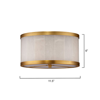 Upsala Flush Mount Ceiling Light - line drawing.