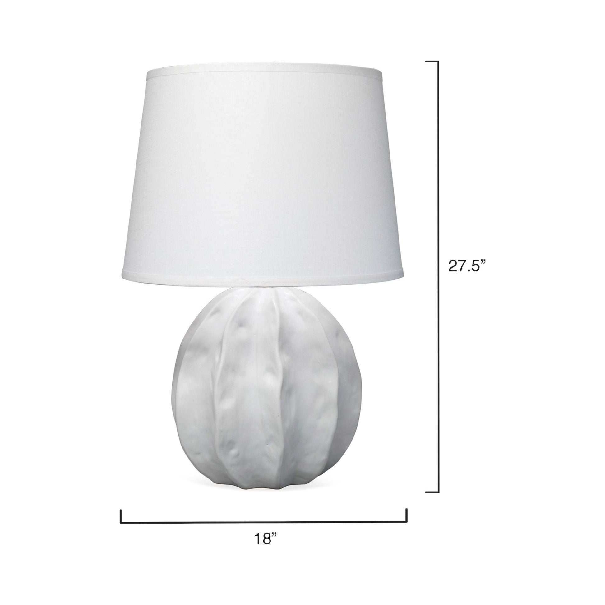 Urchin Table Lamp - line drawing.