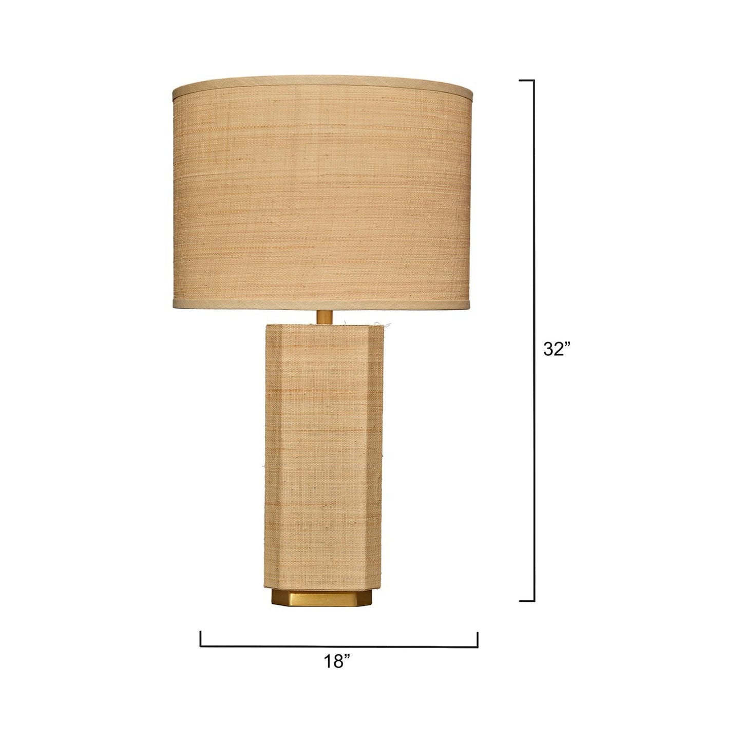 Utopia Table Lamp - line drawing.
