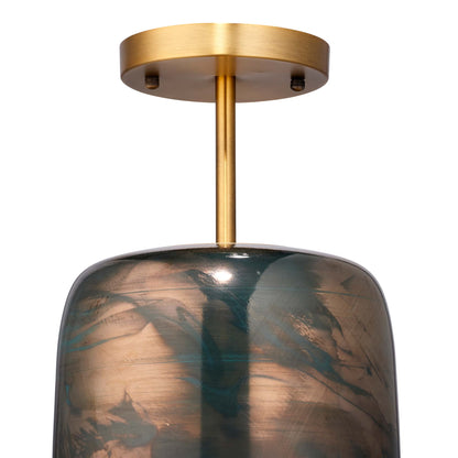 Vapor Semi Flush Mount Ceiling Light in Detail.