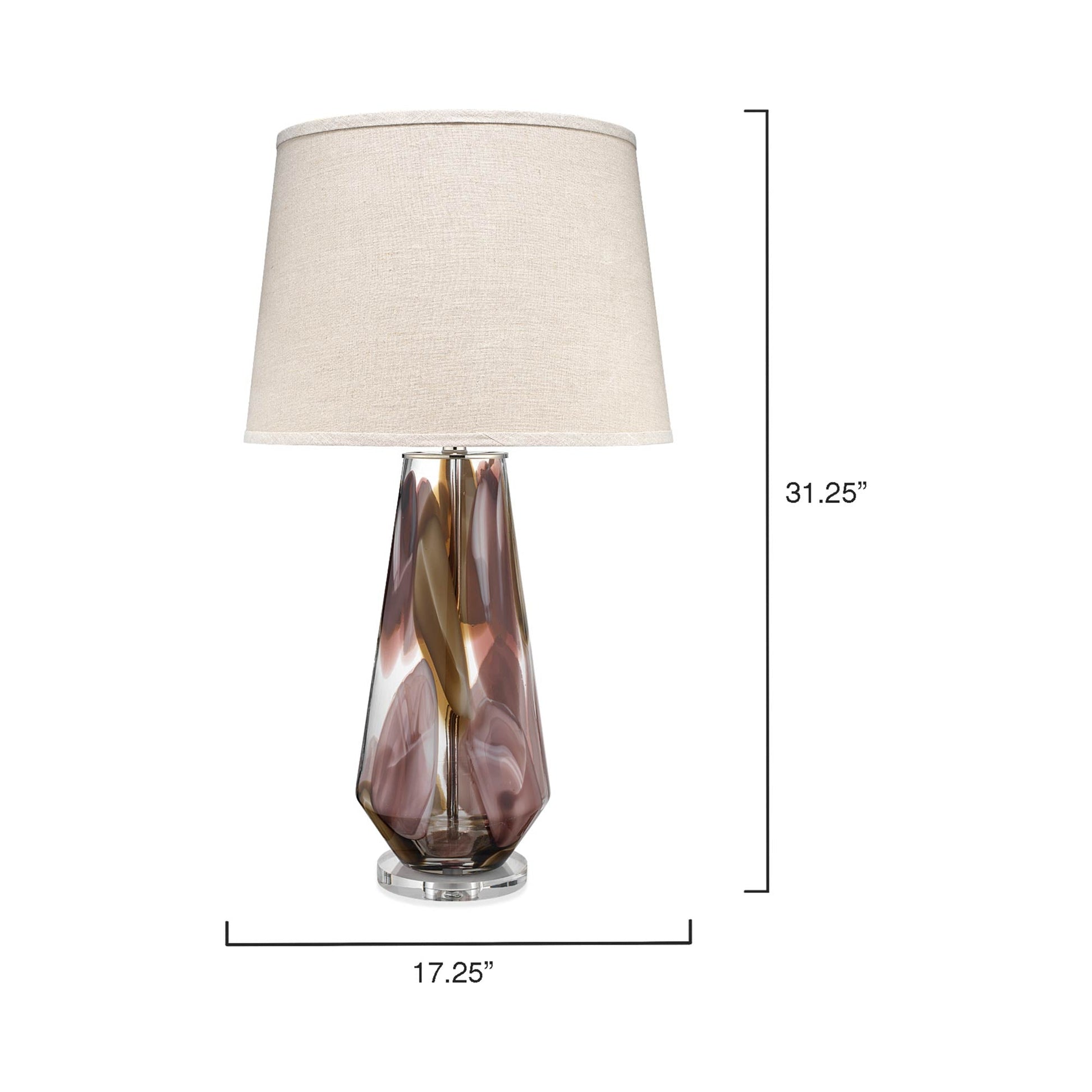 Watercolor Table Lamp - line drawing.