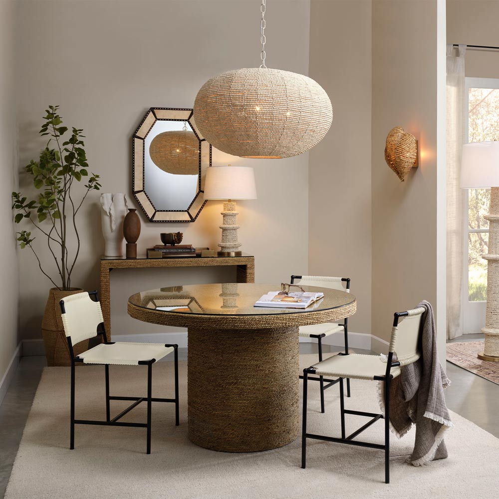 Whirlpool Pendant Light in living room.