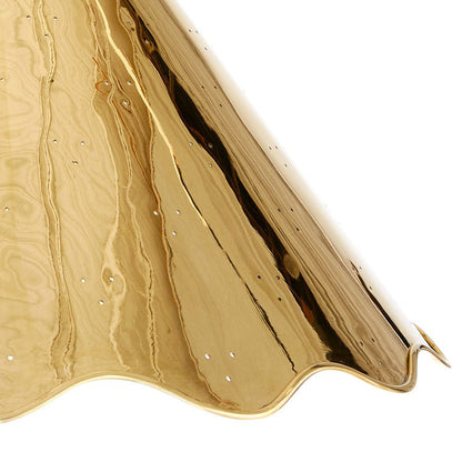 Brass Ripple Pendant Light in Detail.