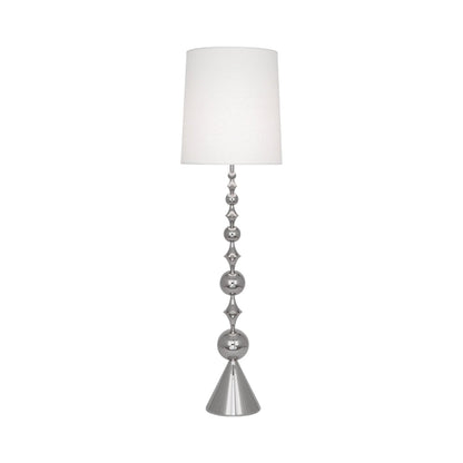 Harlequin Floor Lamp in Nickel.