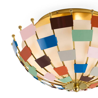 Miami Flush Mount Ceiling Light in Detail.