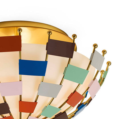 Miami Flush Mount Ceiling Light in Detail.
