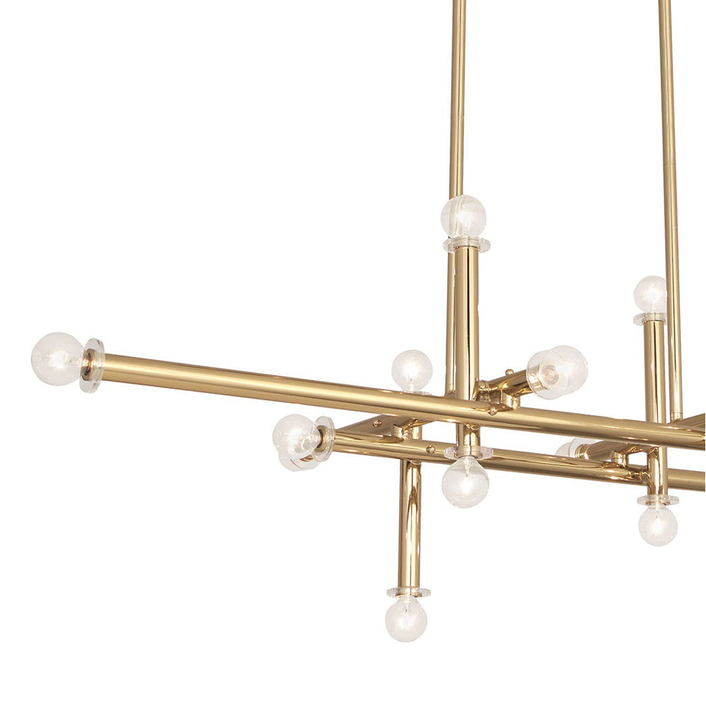 Milano Linear Chandelier in Detail.