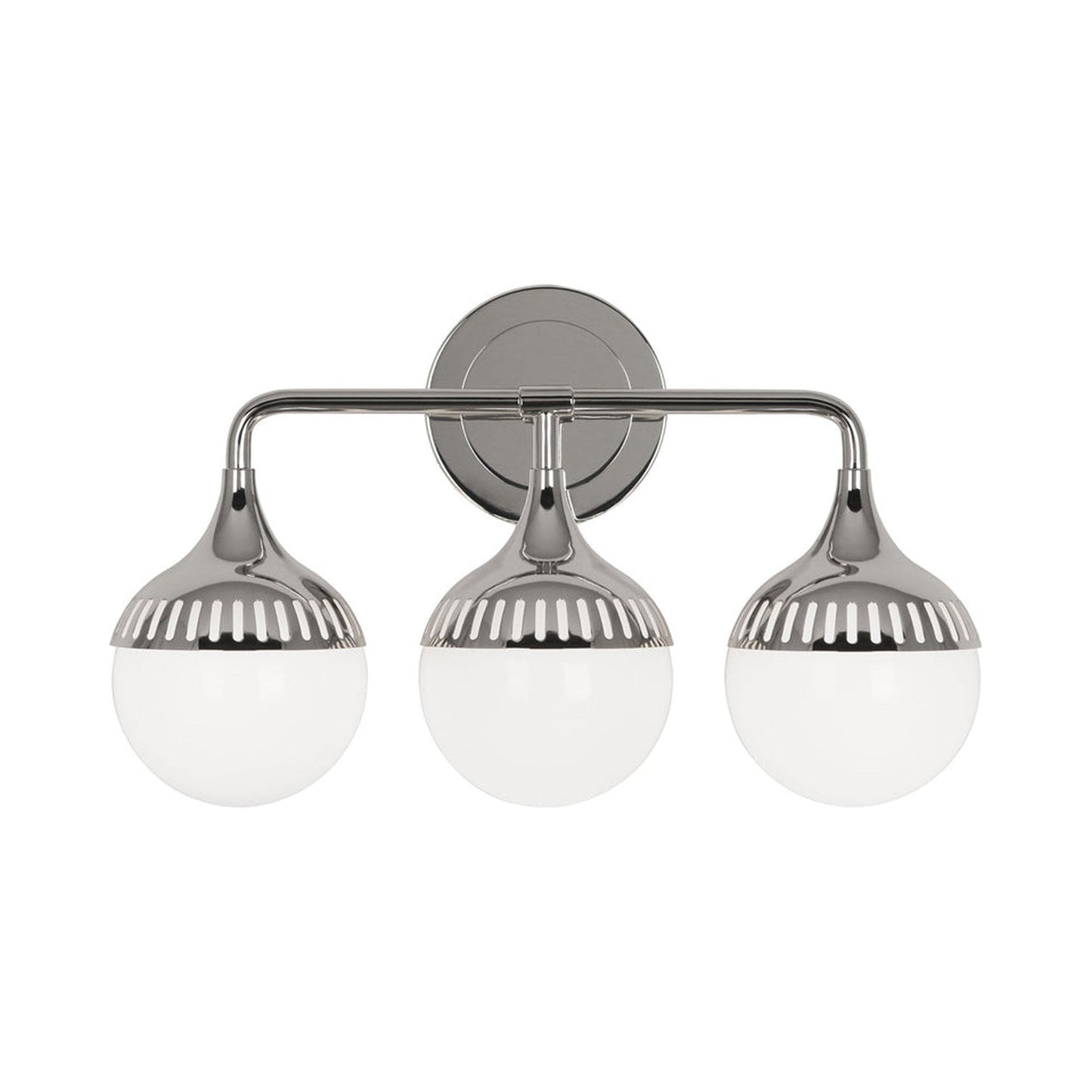 Rio Wall Light in Polished Nickel.