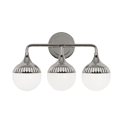 Rio Wall Light in Polished Nickel.