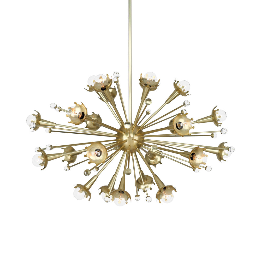 Sputnik Chandelier in Antique Brass (Small).