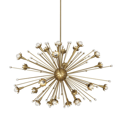 Sputnik Chandelier in Antique Brass (Large).