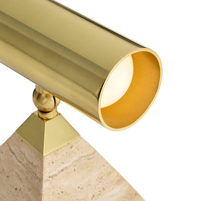 Topanga Pyramid Table Lamp in Detail.