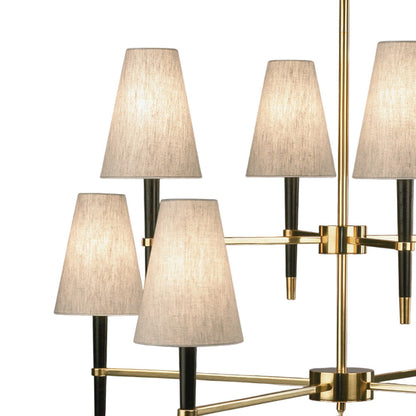 Ventana Two-Tier Chandelier in Detail.