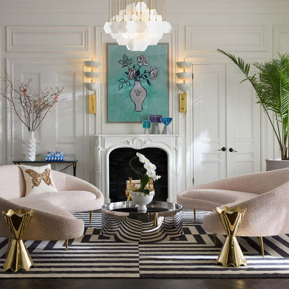 Vienna Multi Light Chandelier in living room.