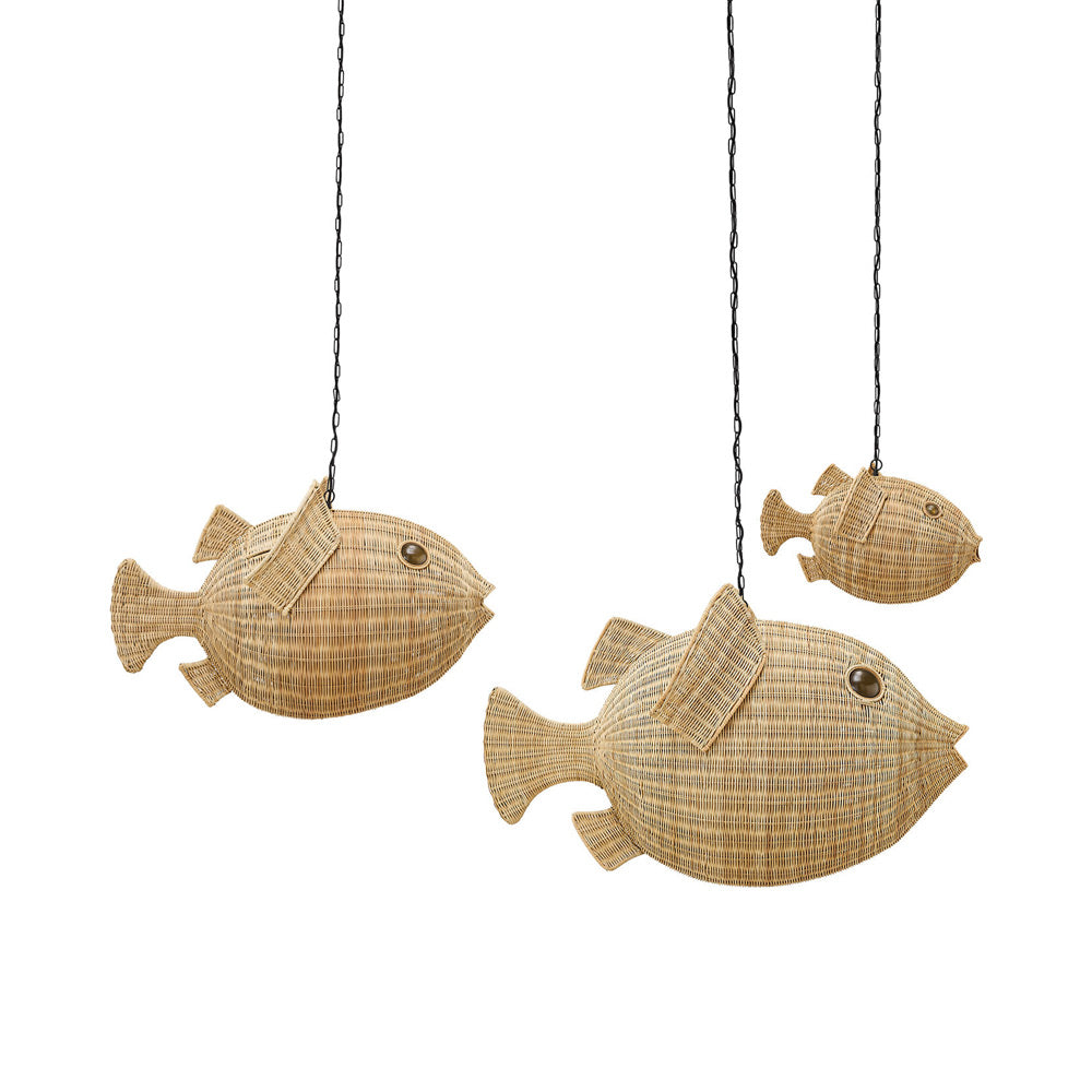 Wicker Pendant Light in Detail.