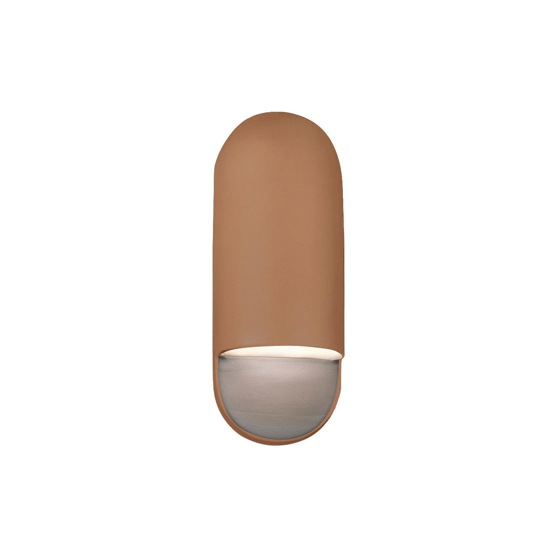 Ambiance ADA Capsule Outdoor Wall Light in Adobe (Small).
