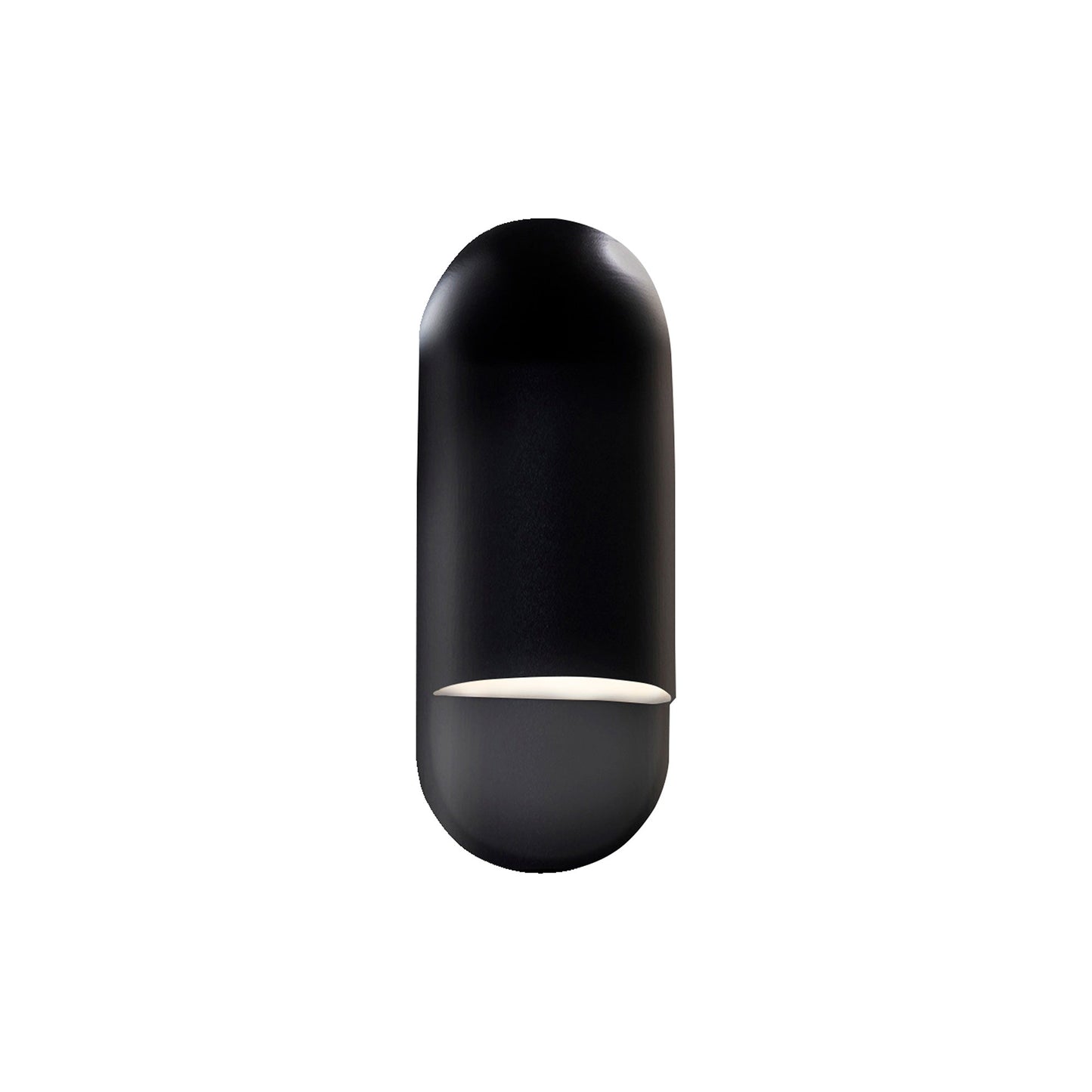 Ambiance ADA Capsule Outdoor Wall Light in Gloss Black (Small).