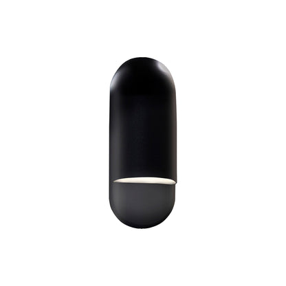 Ambiance ADA Capsule Outdoor Wall Light in Gloss Black (Small).