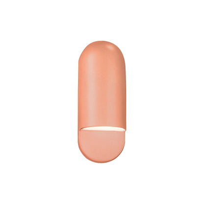 Ambiance ADA Capsule Outdoor Wall Light in Gloss Blush (Small).