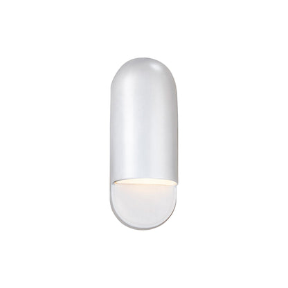 Ambiance ADA Capsule Outdoor Wall Light in Gloss White (Small).