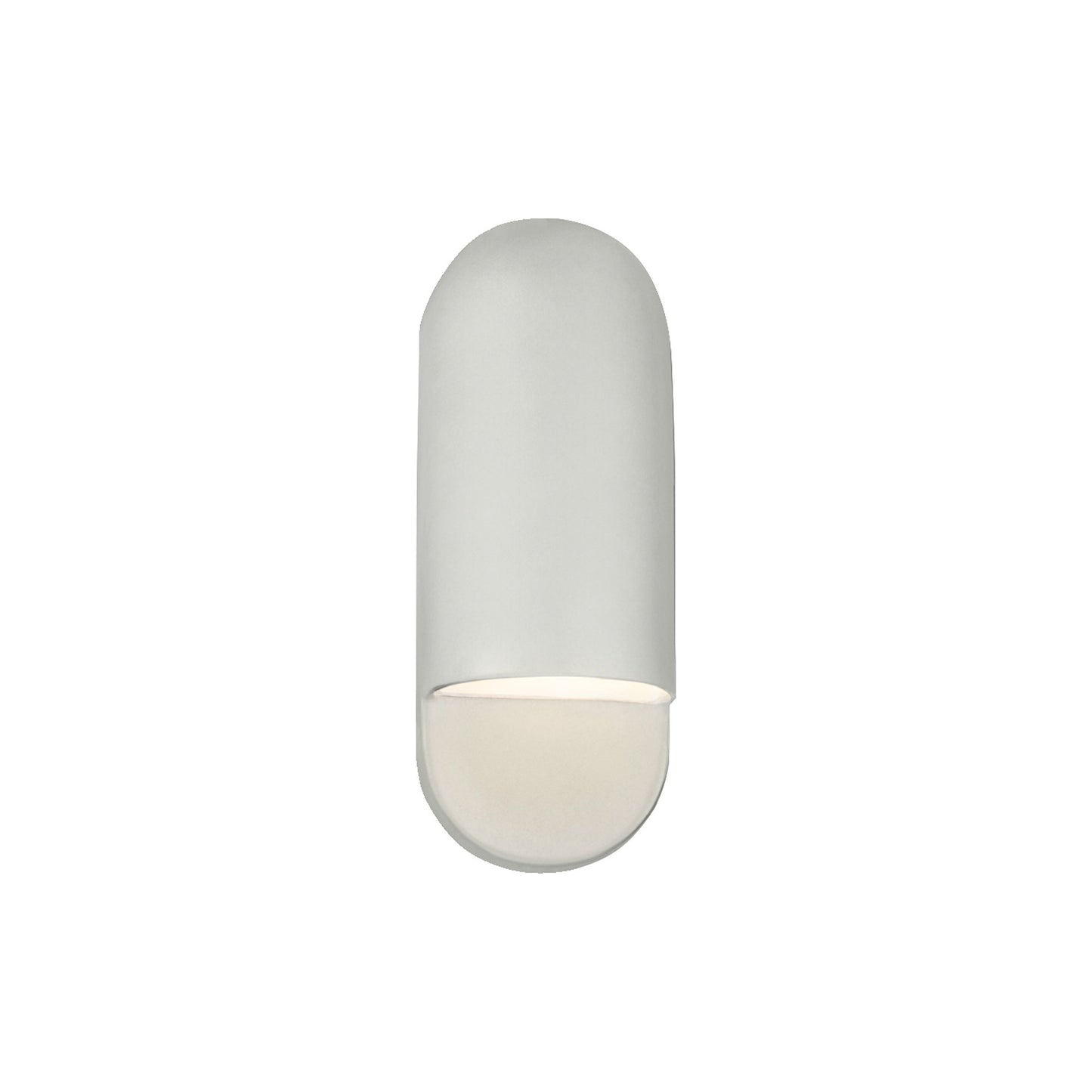 Ambiance ADA Capsule Outdoor Wall Light in Matte White (Small).