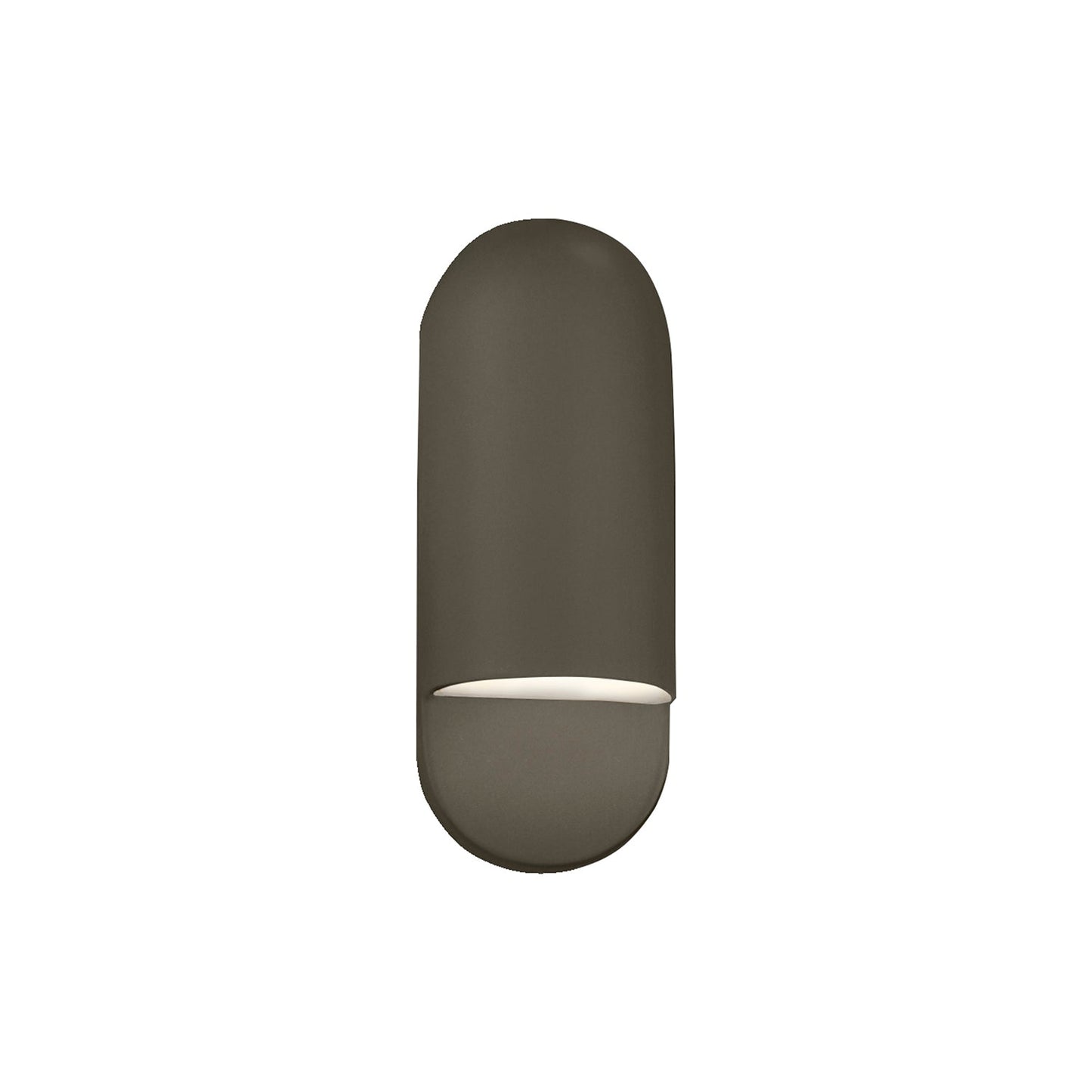 Ambiance ADA Capsule Outdoor Wall Light in Pewter Green (Small).