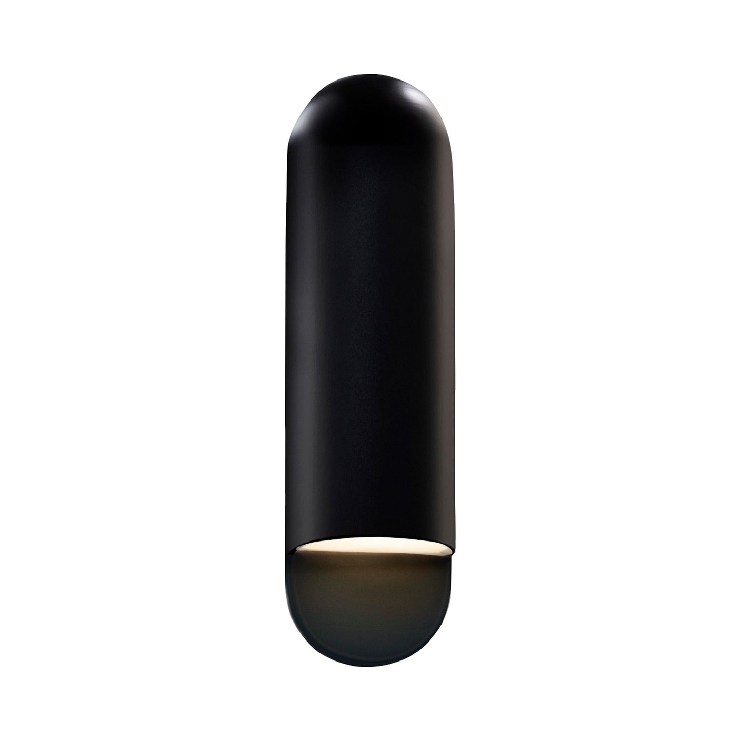 Ambiance ADA Capsule Outdoor Wall Light in Gloss Black (Large).