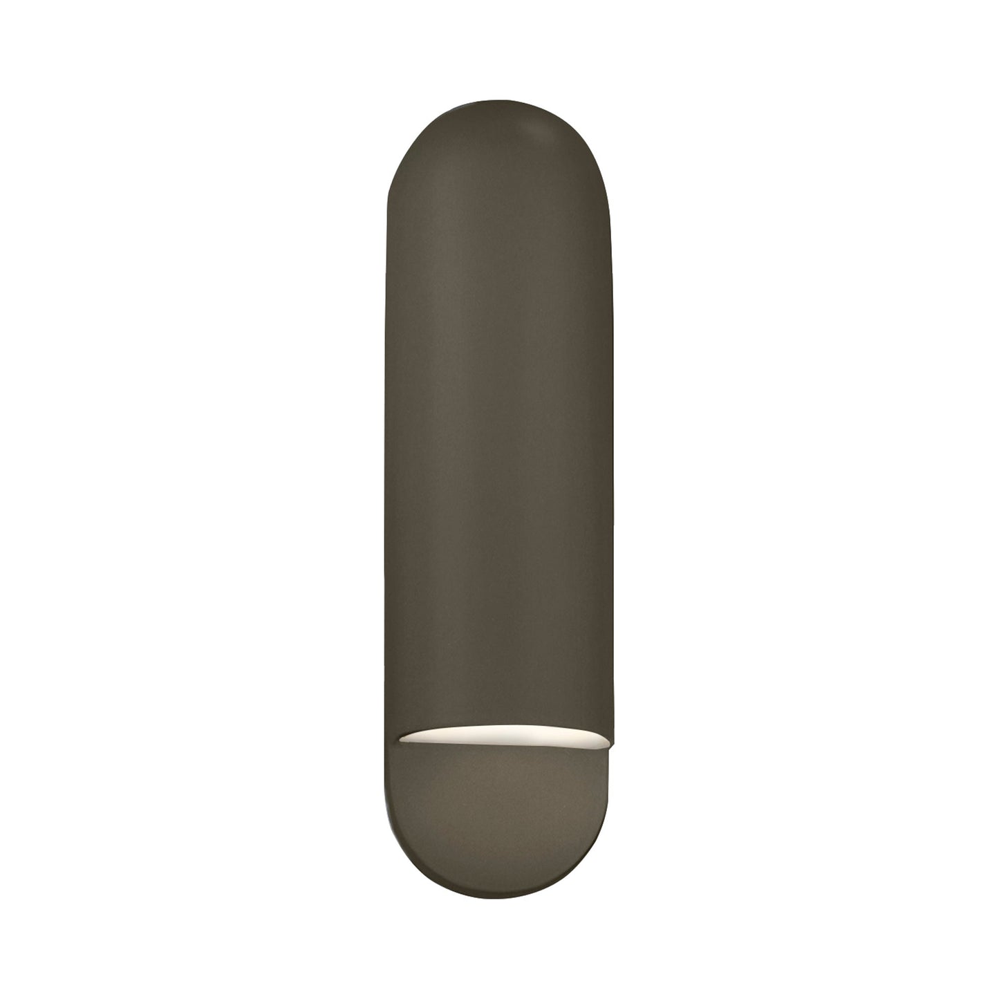 Ambiance ADA Capsule Outdoor Wall Light in Pewter Green (Large).