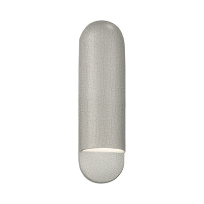 Ambiance ADA Capsule Outdoor Wall Light in White Crackle (Large).