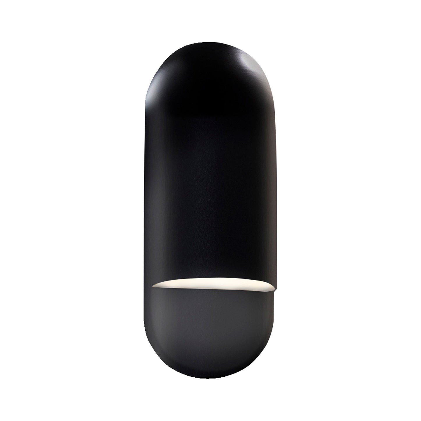 Ambiance ADA Capsule Wall Light in Gloss Black.