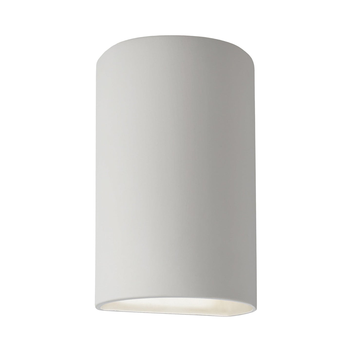 Ambiance ADA Cylinder Closed Top Outdoor Wall Light in Bisque.