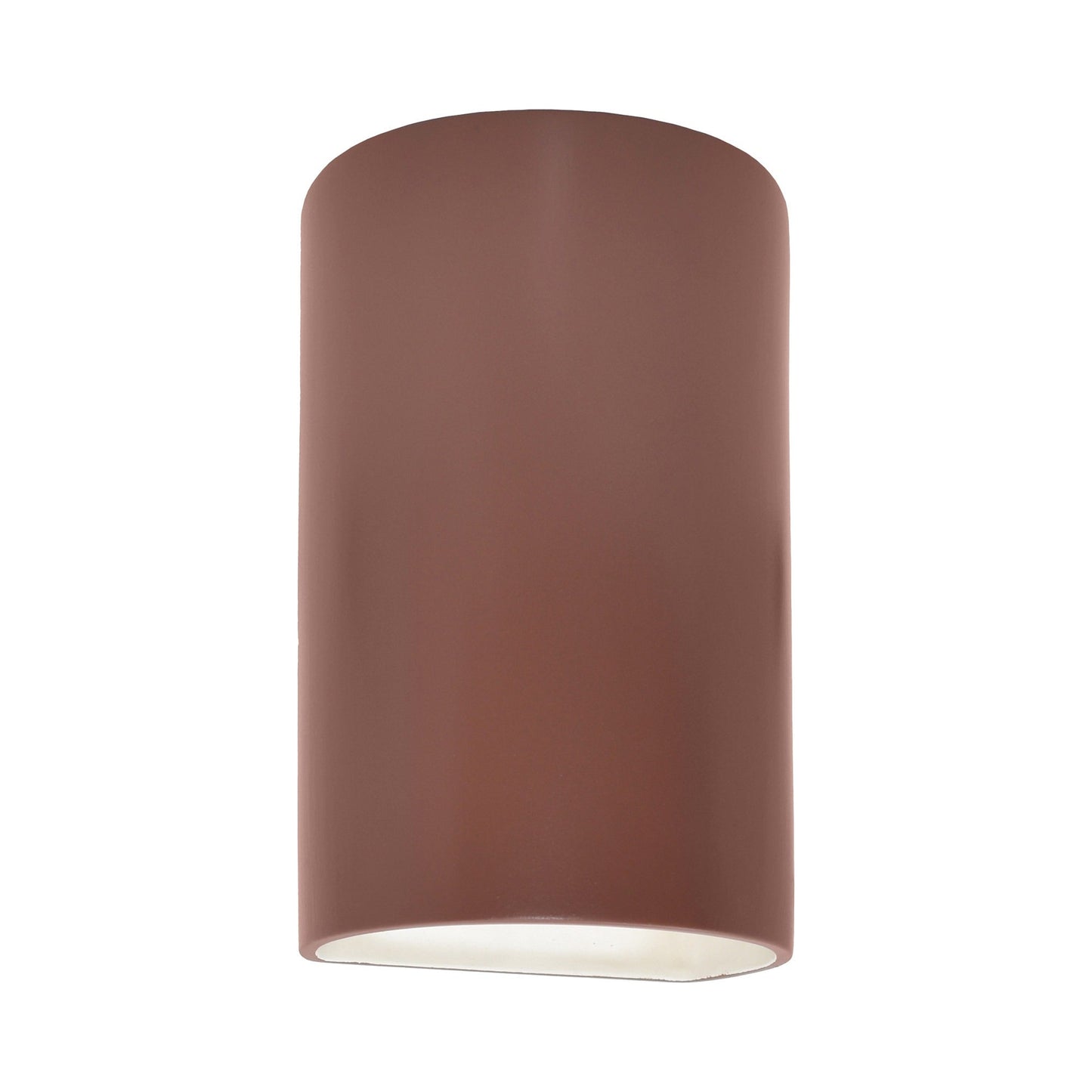 Ambiance ADA Cylinder Closed Top Outdoor Wall Light in Canyon Clay.