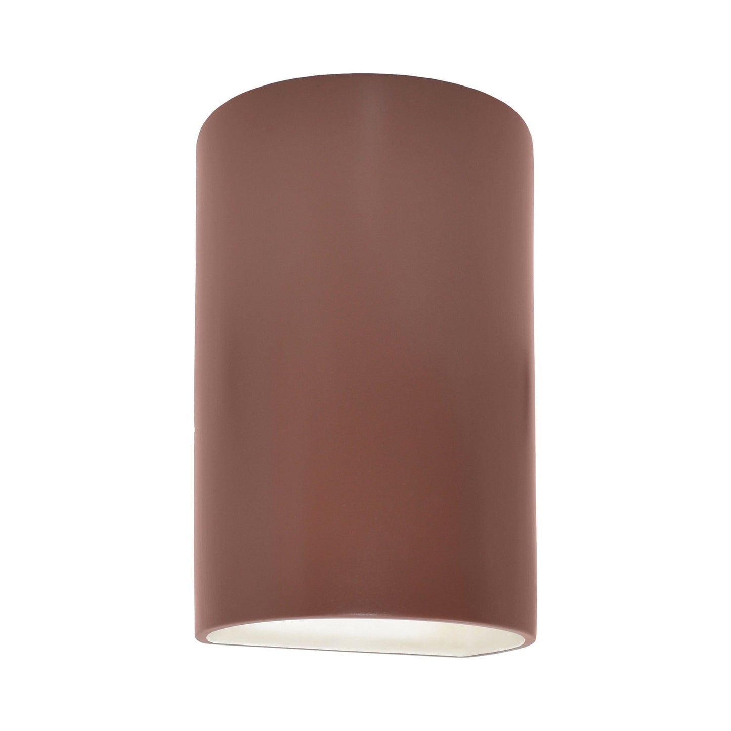 Ambiance ADA Cylinder Open Top and Bottom Wall Light in Canyon Clay (Small).