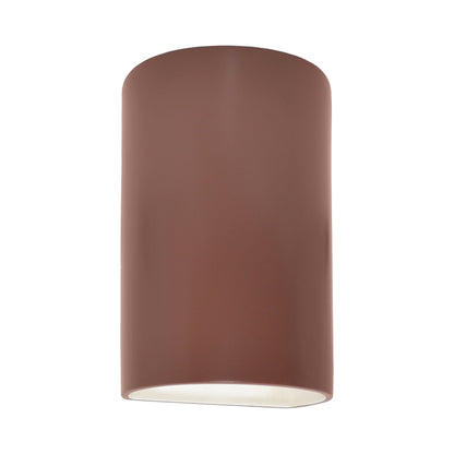 Ambiance ADA Cylinder Open Top and Bottom Wall Light in Canyon Clay (Small).