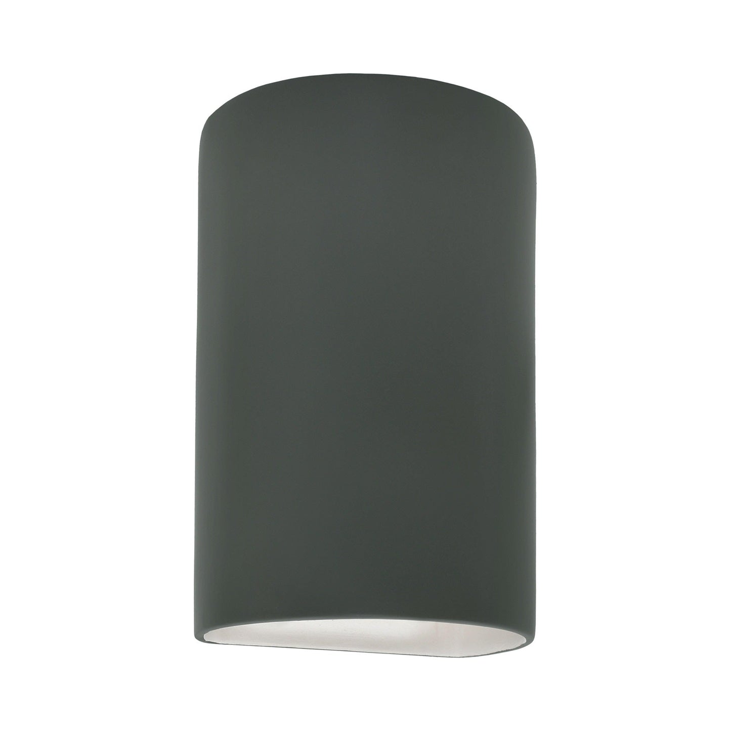 Ambiance ADA Cylinder Open Top and Bottom Wall Light in Pewter Green (Small).