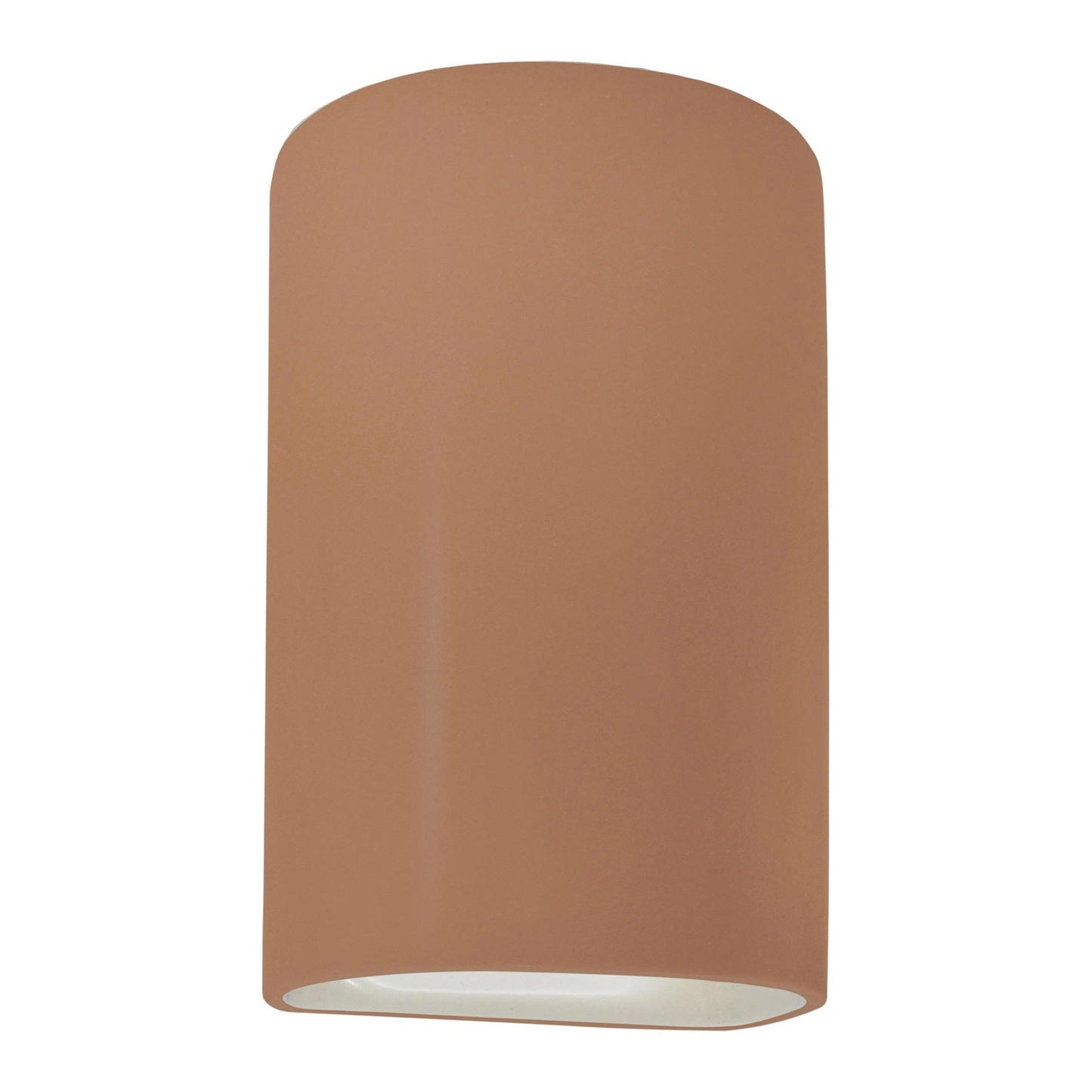 Ambiance ADA Cylinder Open Top and Bottom Wall Light in Adobe (Large).
