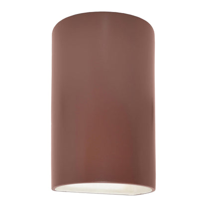 Ambiance ADA Cylinder Open Top and Bottom Wall Light in Canyon Clay (Large).