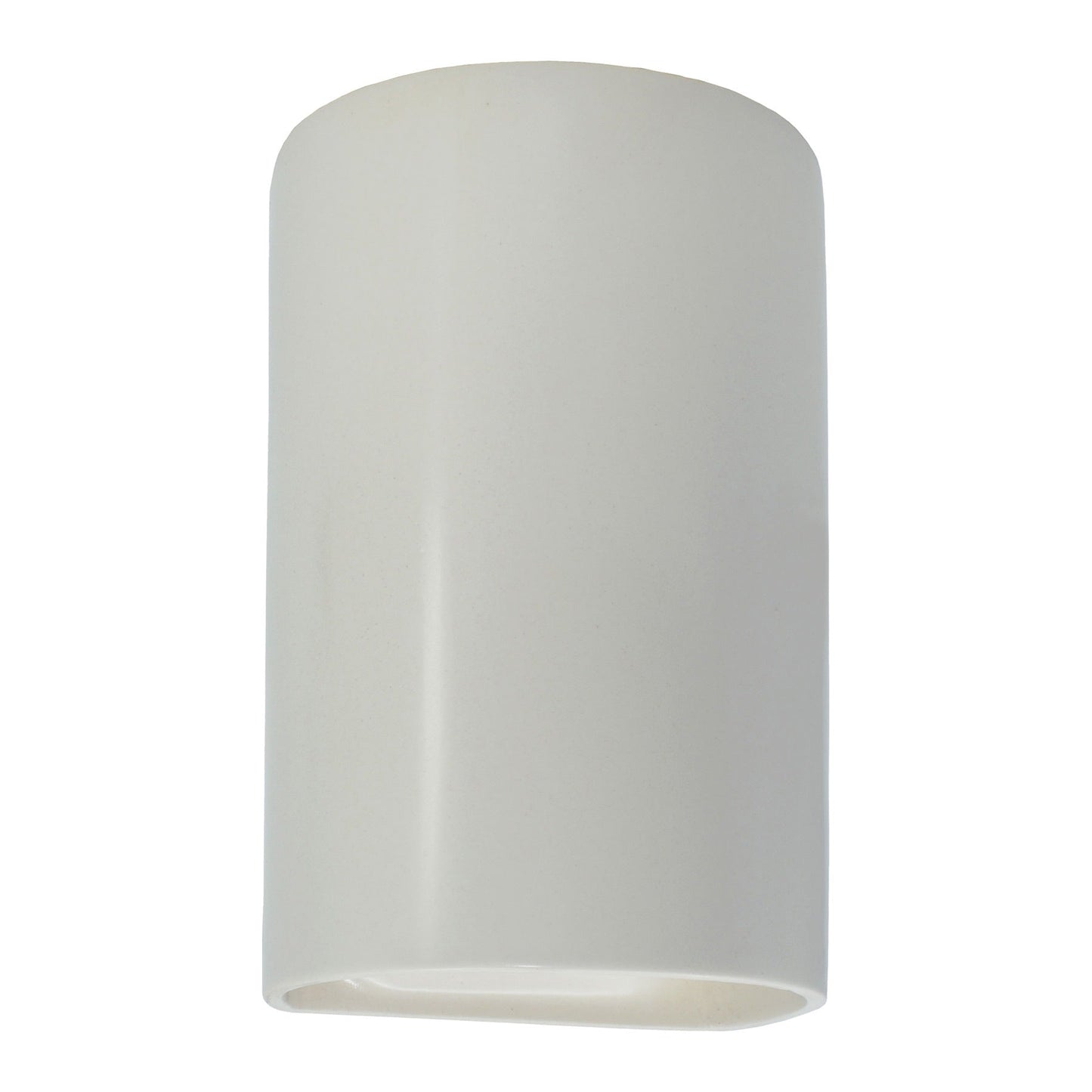Ambiance ADA Cylinder Open Top and Bottom Wall Light in Matte White (Large).