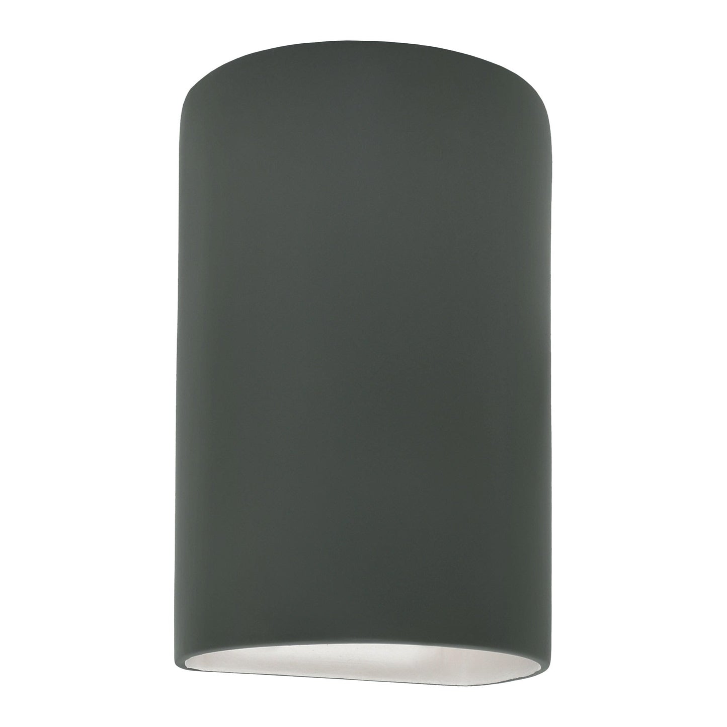 Ambiance ADA Cylinder Open Top and Bottom Wall Light in Pewter Green (Large).