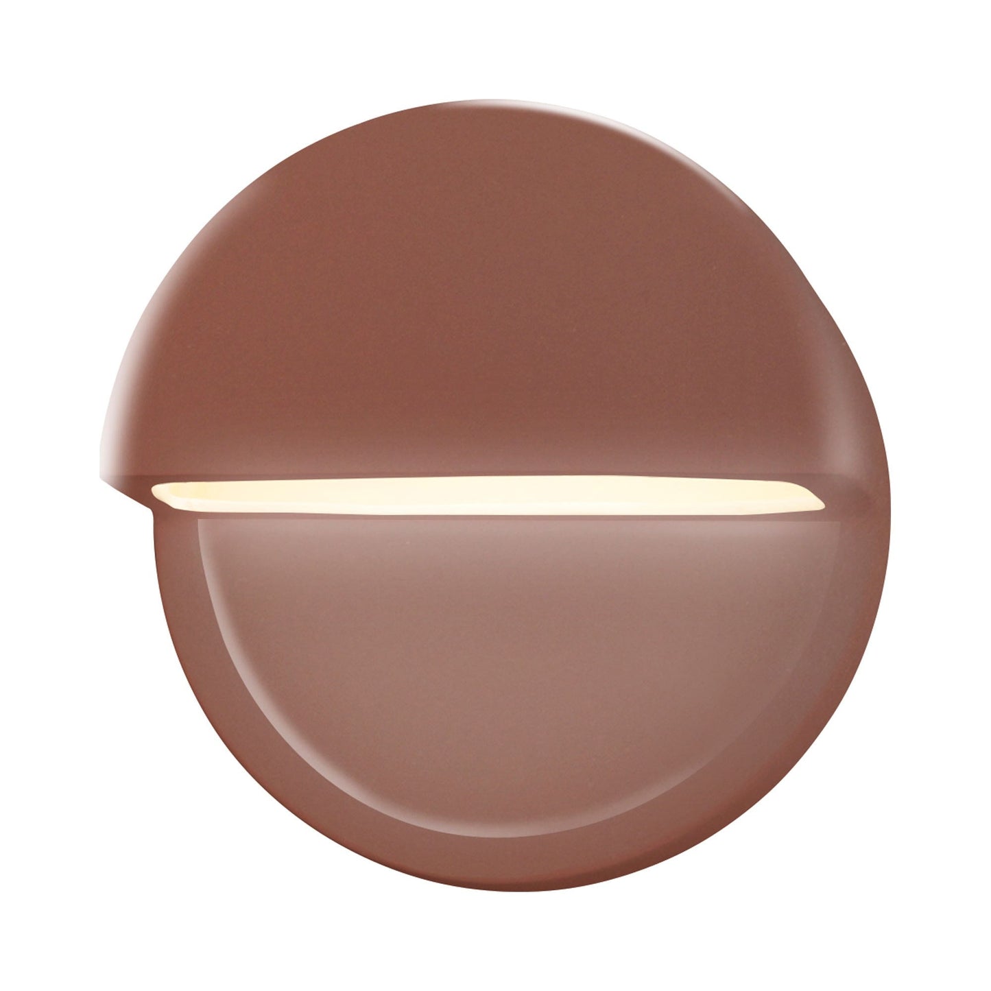 Ambiance ADA Dome Closed Top LED Wall Light in Canyon Clay.