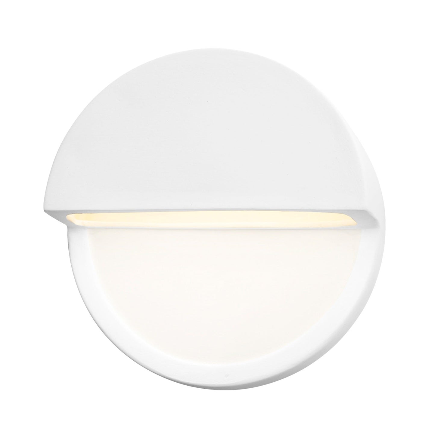 Ambiance ADA Dome Closed Top LED Wall Light in Gloss White.