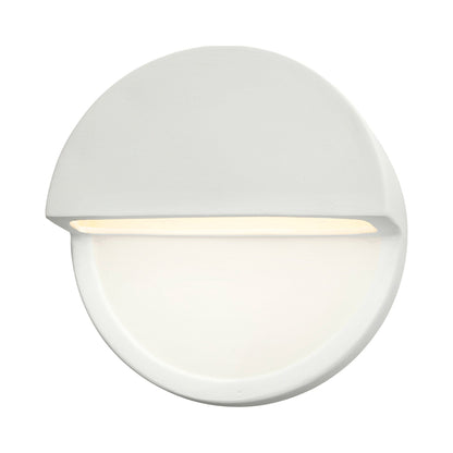 Ambiance ADA Dome Closed Top LED Wall Light in Matte White.