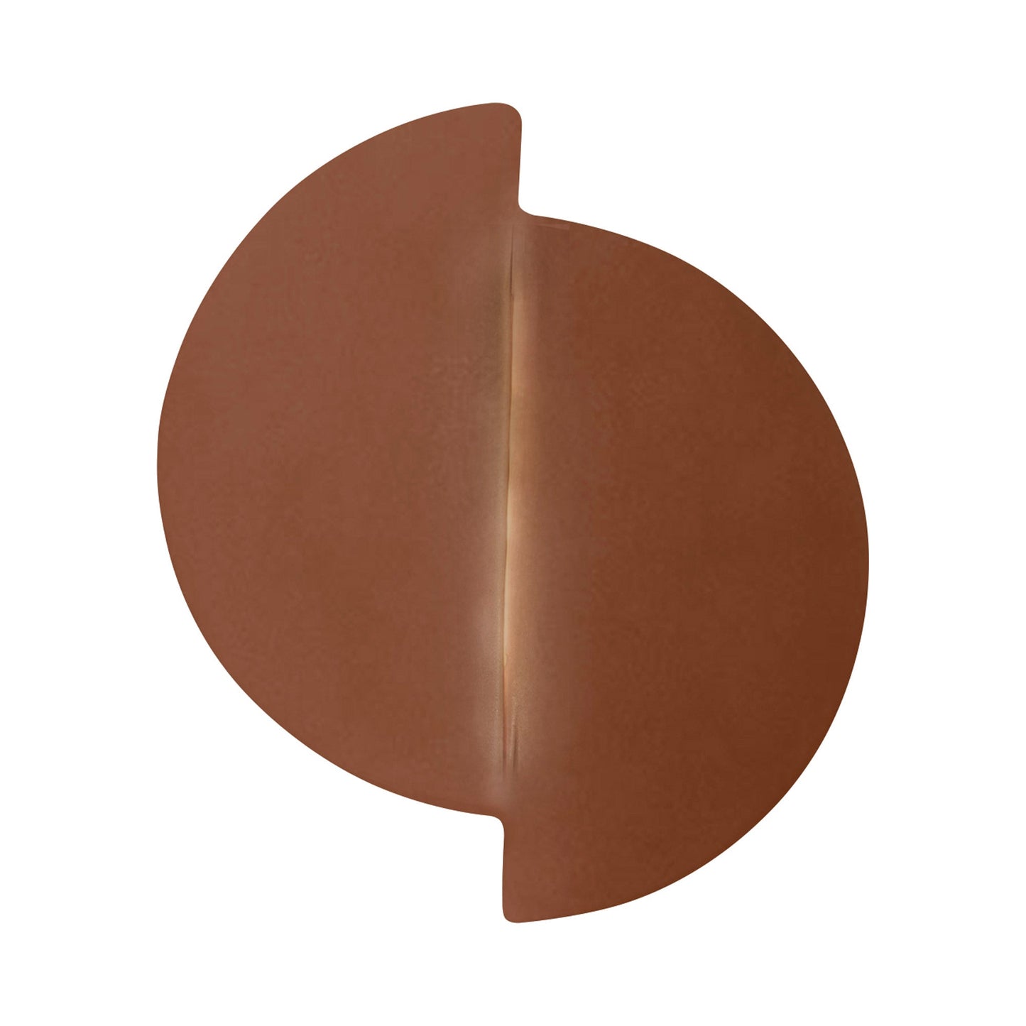 Ambiance ADA Offset Circle LED Wall Light in Canyon Clay.