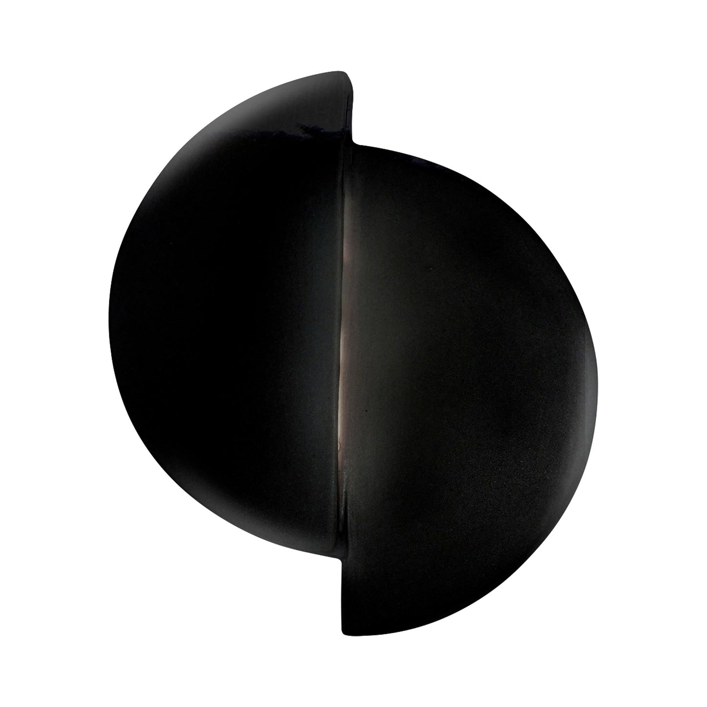 Ambiance ADA Offset Circle LED Wall Light in Gloss Black.