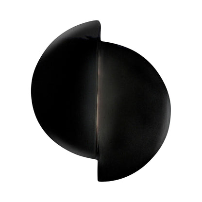 Ambiance ADA Offset Circle LED Wall Light in Gloss Black.
