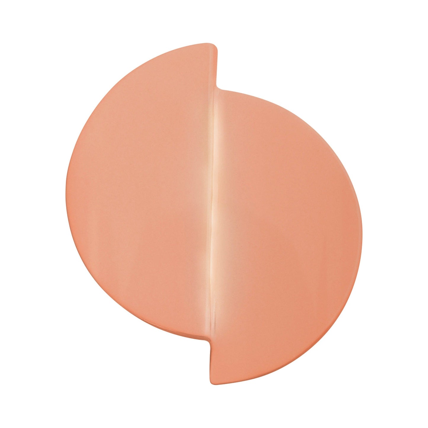Ambiance ADA Offset Circle LED Wall Light in Gloss Blush.